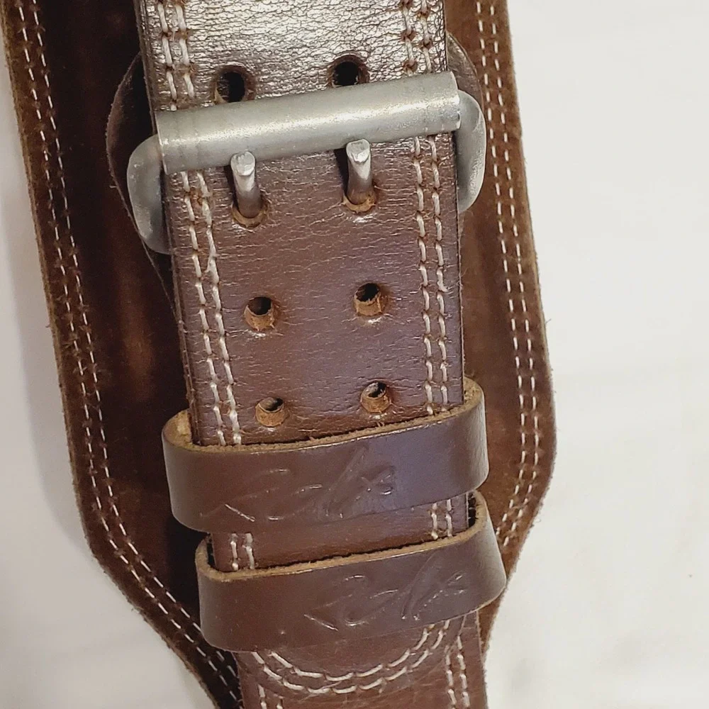 RDX Size M Weightlifting Leather Belt V-Tanned Hand Made Padded Powerlifting